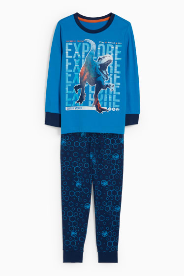 Kinderen: jongens - Jurassic World - pyjama - 2-delig - blauw