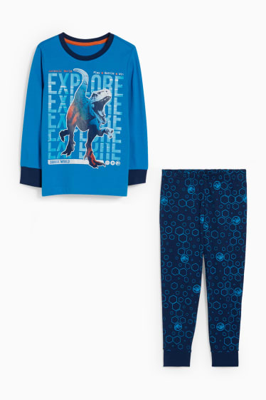 Kinderen: jongens - Jurassic World - pyjama - 2-delig - blauw