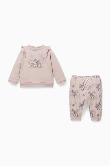 Babys - Bambi - Baby-Outfit - 2 teilig - rosa