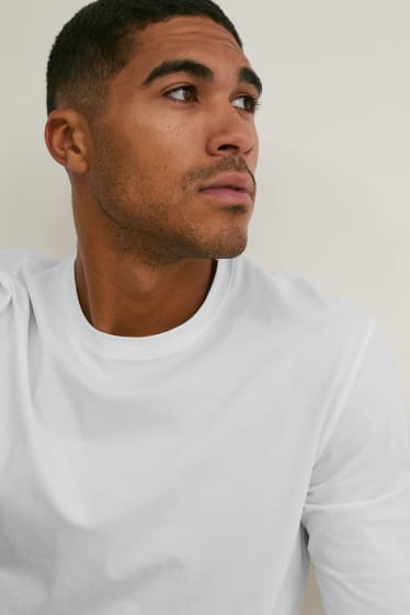 Men - Long sleeve top - Flex  - LYCRA® - white