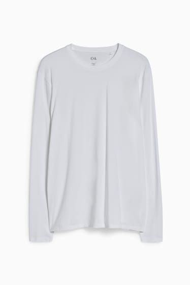 Men - Long sleeve top - Flex  - LYCRA® - white