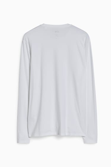 Men - Long sleeve top - Flex  - LYCRA® - white