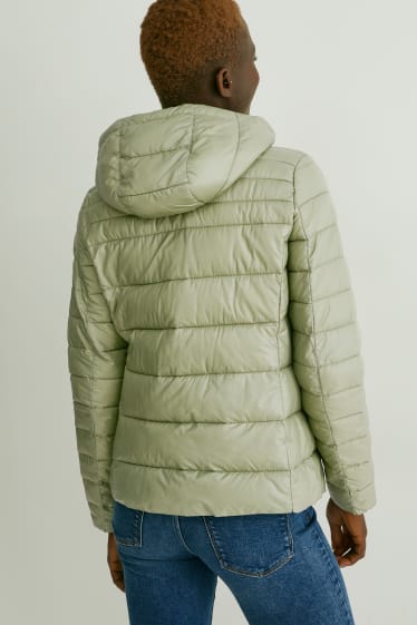 Women - Quilted gilet - green