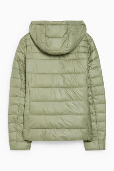 Women - Quilted gilet - green