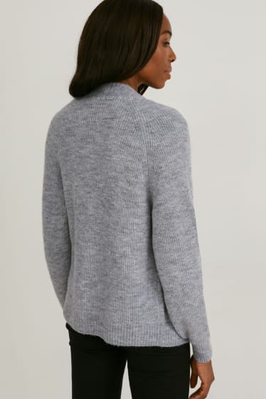 Women - Cardigan - gray-melange