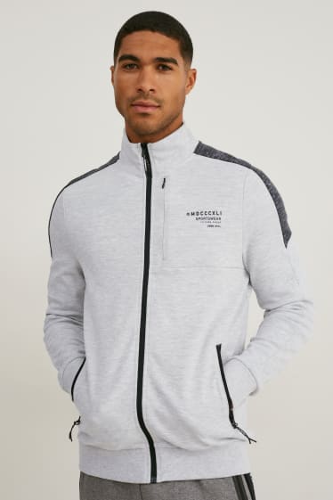 Men - Zip-through sweatshirt - light gray-melange