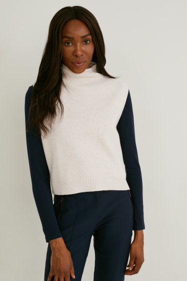 Women - Slipover - beige-melange