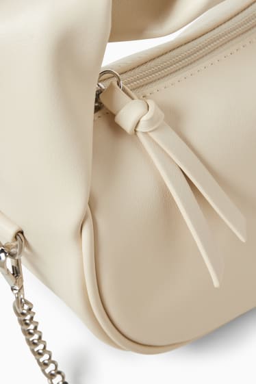 Women - CLOCKHOUSE - shoulder bag - faux leather - beige