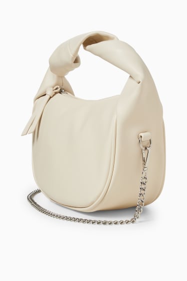 Women - CLOCKHOUSE - shoulder bag - faux leather - beige