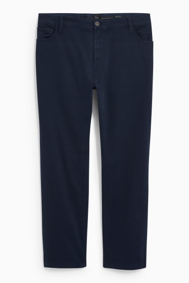 Hommes - Pantalon - regular fit - Flex - LYCRA® - bleu foncé
