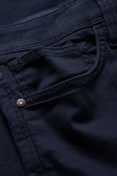 Mężczyźni - Spodnie - regular fit - Flex - LYCRA® - ciemnoniebieski