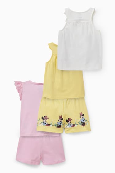 Children - Disney - set - 3 tops and 2 pairs of shorts - 5 piece - light violet