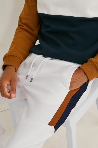 Hommes - Pantalon de jogging - blanc crème