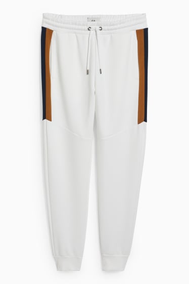 Hommes - Pantalon de jogging - blanc crème