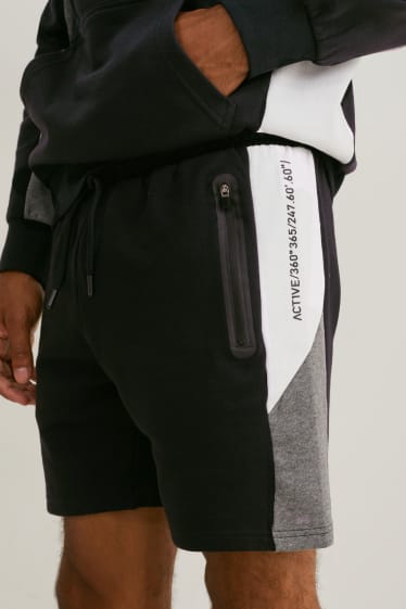 Heren - Sweatshorts - zwart