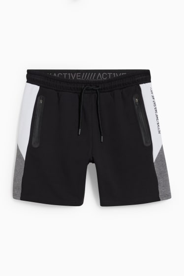 Heren - Sweatshorts - zwart