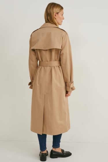 Damen - Trenchcoat - taupe