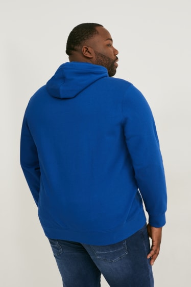 Hombre - Sudadera con capucha - azul