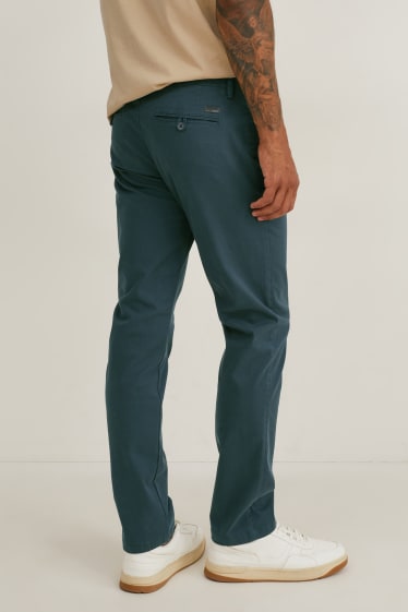Bărbați - Chino - regular fit - LYCRA® - verde închis