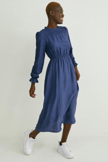 Damen - Kleid - blau