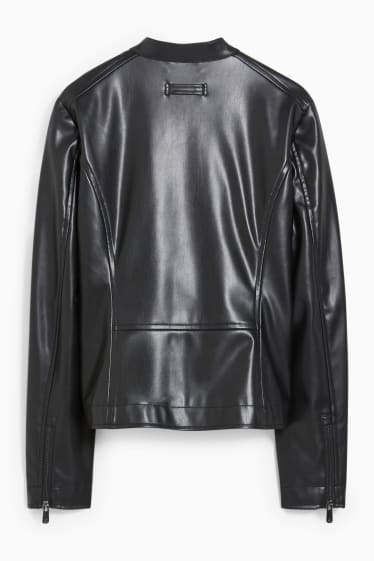 Women - Jacket - faux leather - black