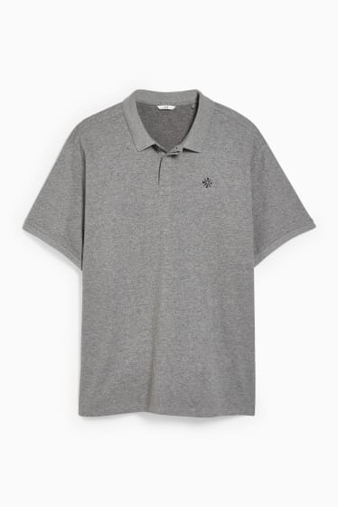 Herren - Poloshirt - grau