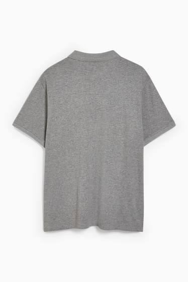 Herren - Poloshirt - grau