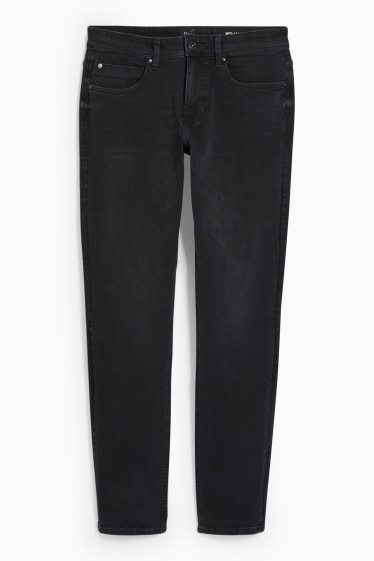 Bărbați - Slim jeans - Flex - LYCRA® - denim-gri închis