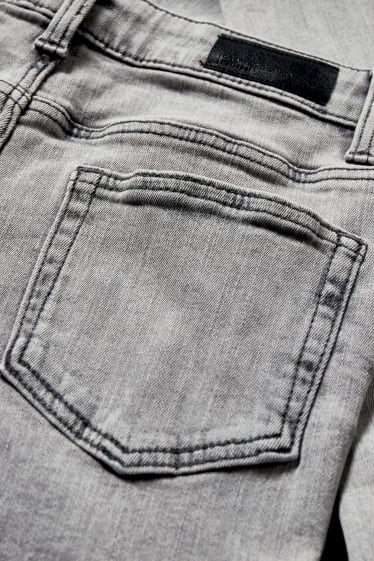 Kinder Mädchen - Super Skinny Jeans - hellgrau-melange