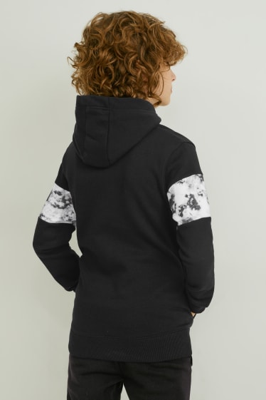 Bambini - Set - felpa con cappuccio e pantaloni sportivi - 2 pezzi - nero