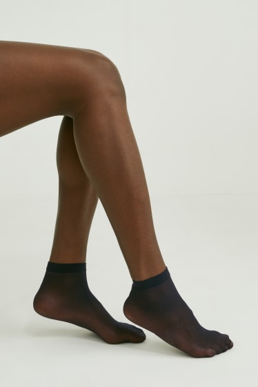 Donna - Confezione da 7 - calze fini - 20 DEN - nero