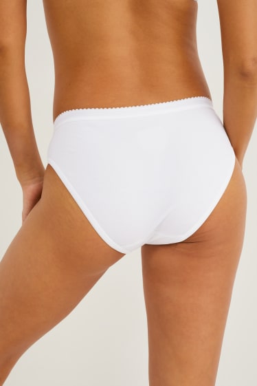 Femmes - Lot de 4 - culottes - LYCRA® - blanc
