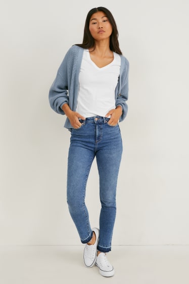 Femmes - Slim jean - high waist - LYCRA® - jean bleu