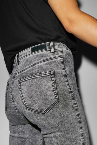 Ados & jeunes adultes - CLOCKHOUSE - super skinny jean - high waist - jean gris