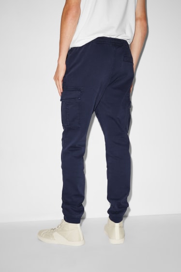 Men - CLOCKHOUSE - cargo trousers - regular fit  - dark blue