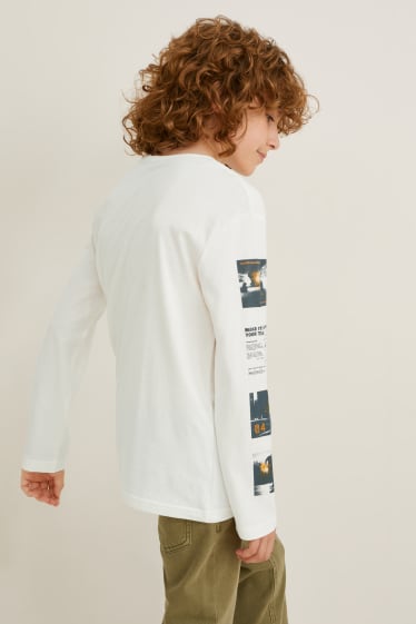 Niños - Camiseta de manga larga - blanco