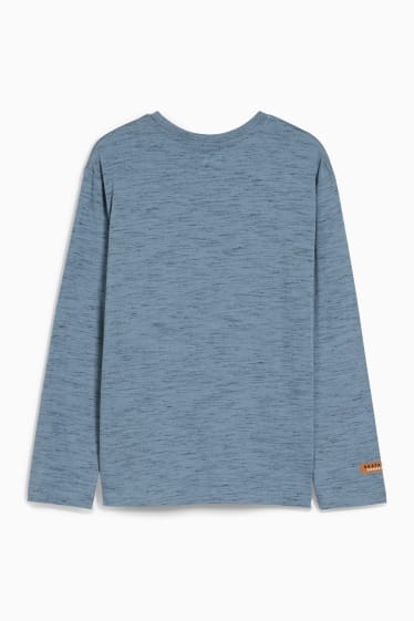 Kinderen - Longsleeve - blauw-mix