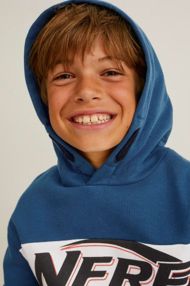 Niños - NERF - sudadera con capucha - azul oscuro