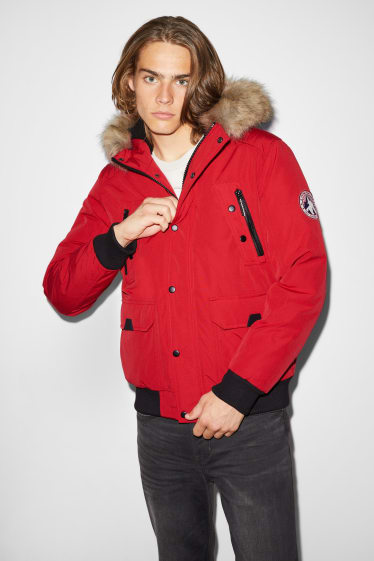 Uomo - CLOCKHOUSE - giacca con cappuccio - rosso