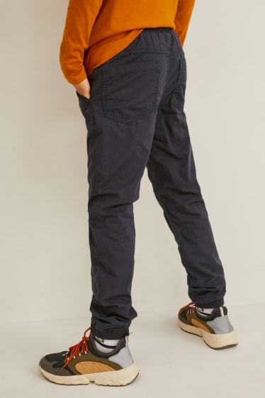 Kinderen: jongens - Set van 2 - broek - donkergrijs