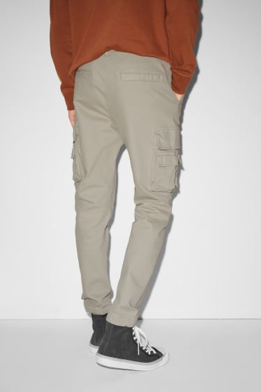 Hommes - CLOCKHOUSE - pantalon cargo - gris