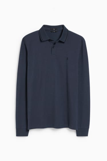Men - Polo shirt - Flex  - LYCRA® - dark blue