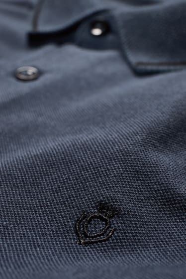 Heren - Poloshirt - Flex - LYCRA® - donkerblauw