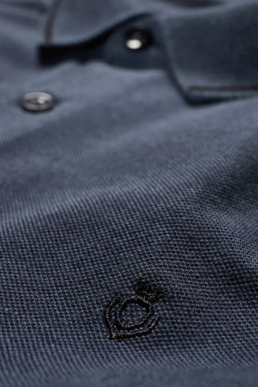 Men - Polo shirt - Flex  - LYCRA® - dark blue