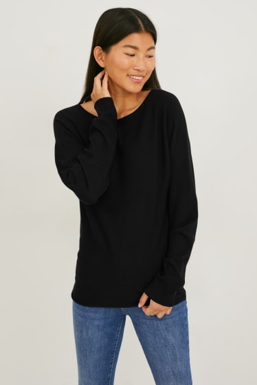 Femmes - Pullover - noir