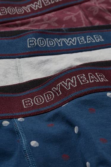 Uomo - Confezione da 3 - boxer aderenti - LYCRA® - bordeaux