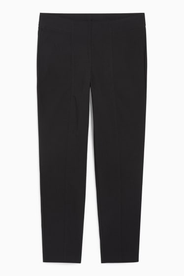 Femmes - Pantalon en tissu - high waist - LYCRA® - noir