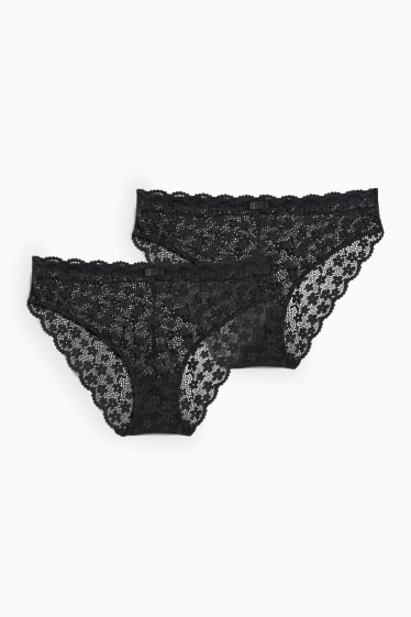 Mujer - Pack de 2 - braguitas - negro