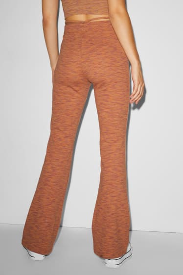 Women - CLOCKHOUSE - jersey trousers - comfort fit - orange