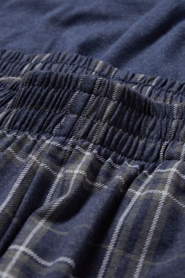 Herren - Pyjama - dunkelblau